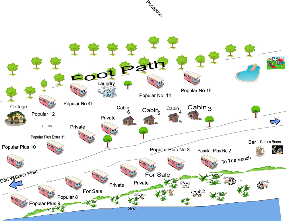 Seaview Holiday Park - Site Plan-