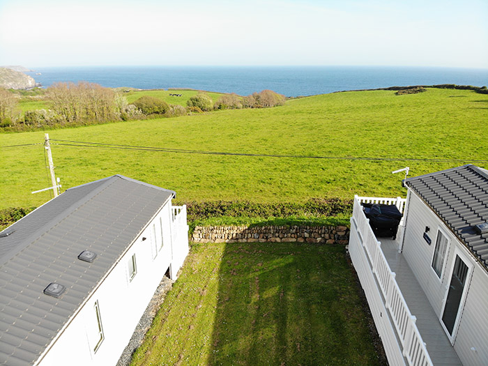 Holiday Caravans with Sea views at kennack sands
